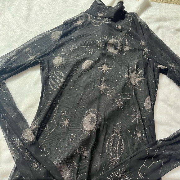 Galaxy Sparkle Mesh Top - Picture 1 of 7